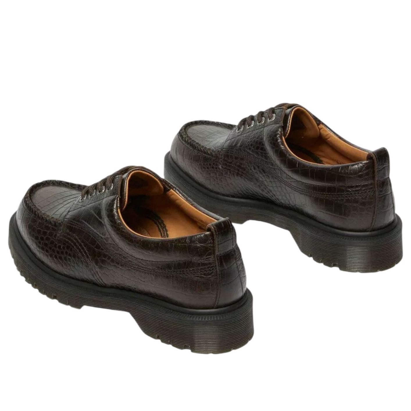 (WMNS) Dr. Martens Lowell Crocodile 'Dark Brown' 41008200