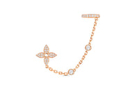 LOUIS VUITTON Idylle Blossom Mono Chain Earrings Pink Gold And Diamonds - Per Unit