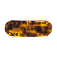 PRADA Brass Hair Clips Women's Tortoiseshell