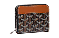 GOYARD MATIGNON Canvas With Leather Wallet Small Size Unisex Brown