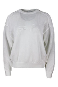 Brunello Cucinelli Cotton-Mesh Jumper
