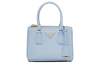 PRADA Galleria Killer Bag Leather Shoulder Bag Crossbody Bag Handbag Mini Women's Light Blue