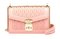 MIU MIU Miu Confidential Leather Envelope Bag Crossbody Bag Shoulder Bag Women's Pink