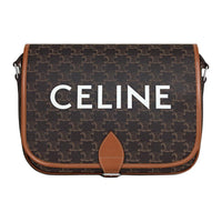 CELINE Messenger Folco In Triomphe Canvas With CELINE Print Crossbody Bags Women's Brown