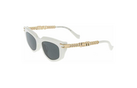 MIU MIU - Irregular Shape Sunglasses Men's White