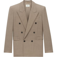 SAINT LAURENT Blazer Jacket 'Taupe Beige'