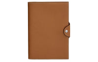 HERMES Evercolor Calfskin Storage Bag Unisex 37 Gold Gold Brown