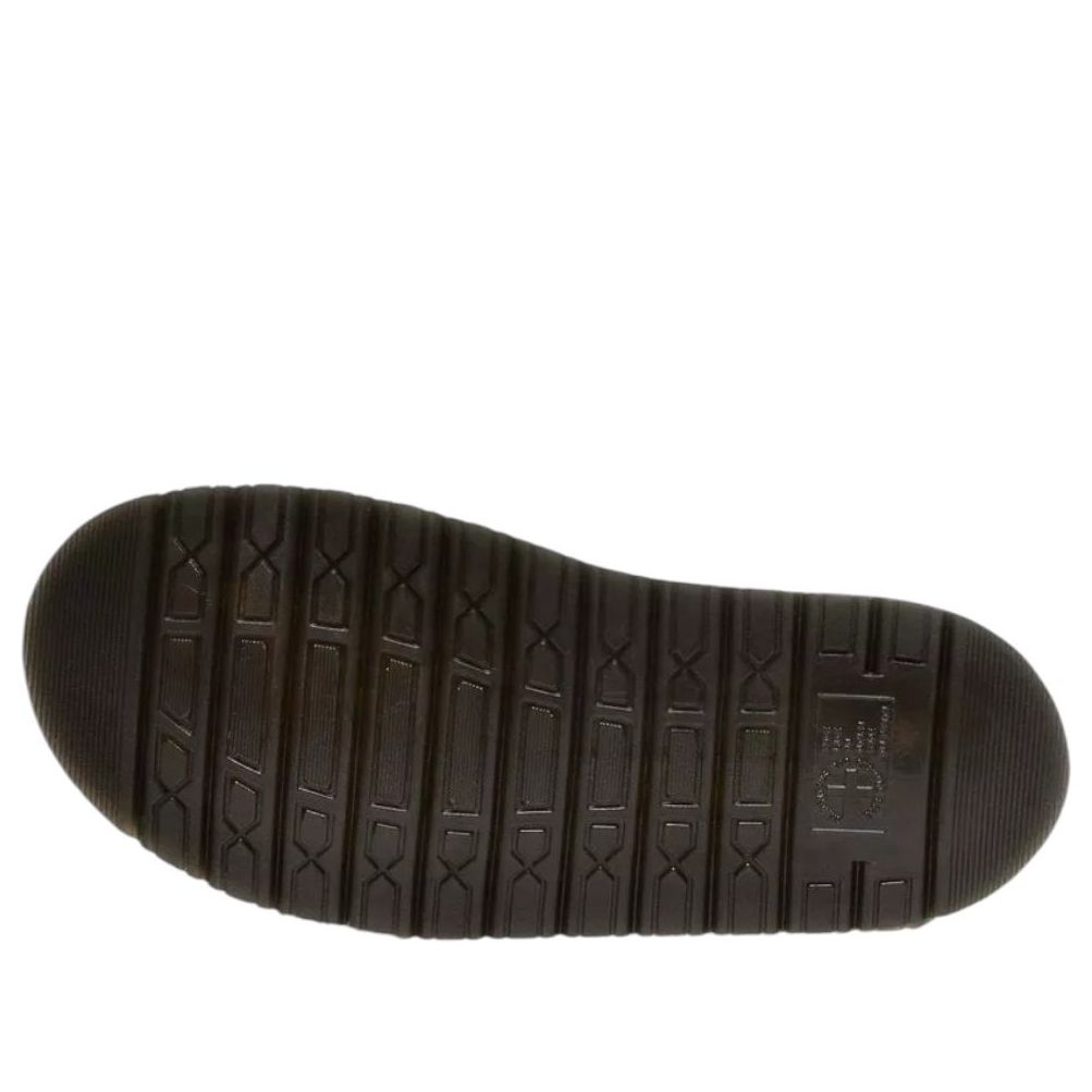 Dr. Martens San Flame Leather Mules 'Black Vibrant Red' 41605001