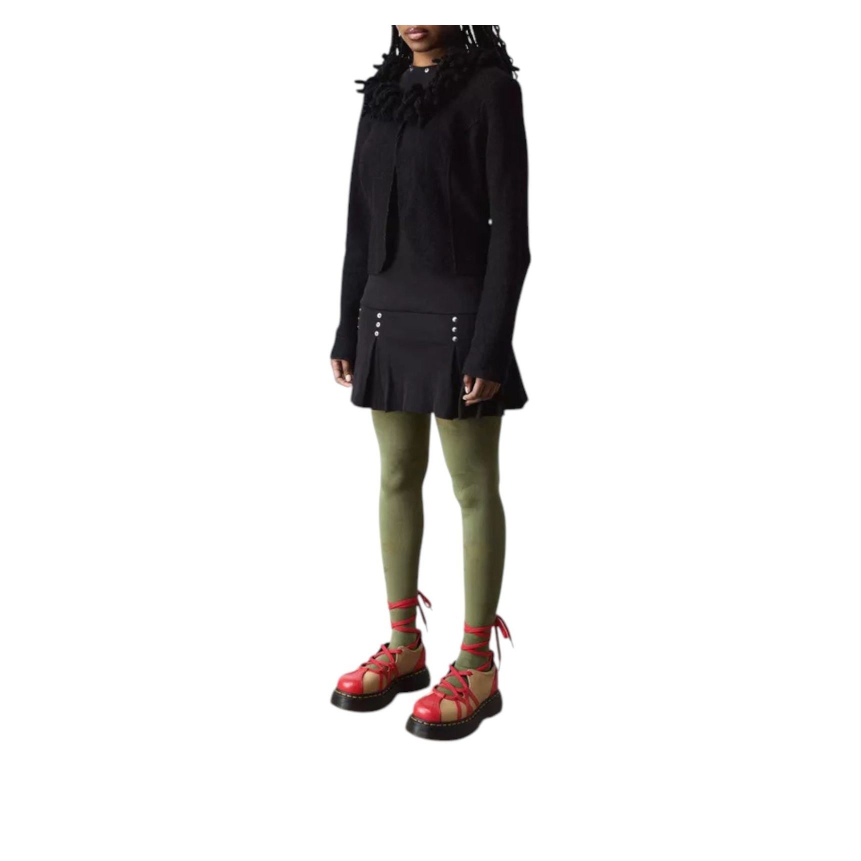 (WMNS) Dr. Martens Buzz Ballerina Leather 'Vibrant Red Vintage Taupe' 41611600