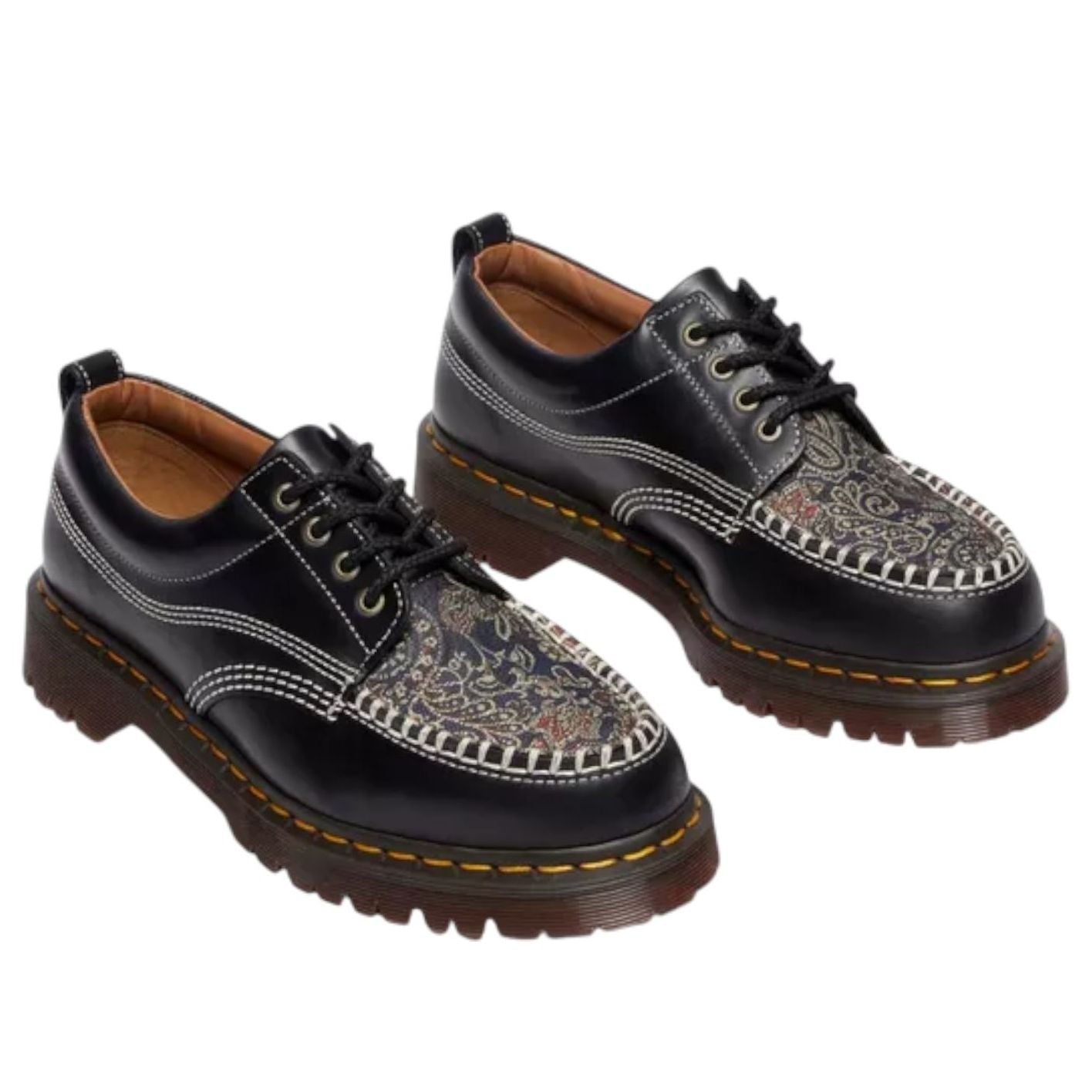 Dr. Martens Lowell Jacquard Lace Up Moc Toe 'Black Multi' 41613001