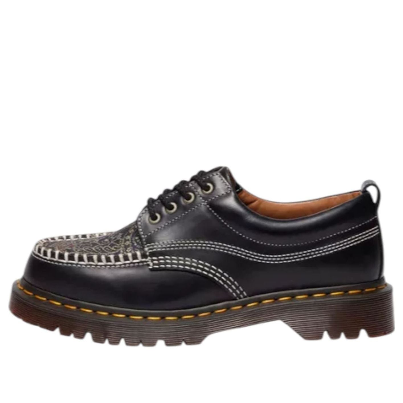 Dr. Martens Lowell Jacquard Lace Up Moc Toe 'Black Multi' 41613001