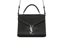 SAINT LAURENT Leather Shoulder Bag, Handbag, Crossbody Bag Medium Size Women's Black