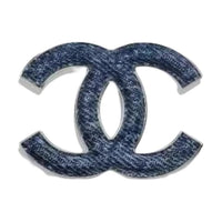 CHANEL Denim Brooches Women's Blue