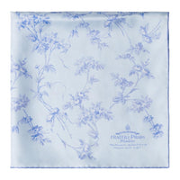 PRADA Fabric Silk Scarves Women's Blue