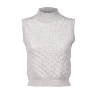 Brunello Cucinelli Cable-Knit Cropped Cashmere Vest