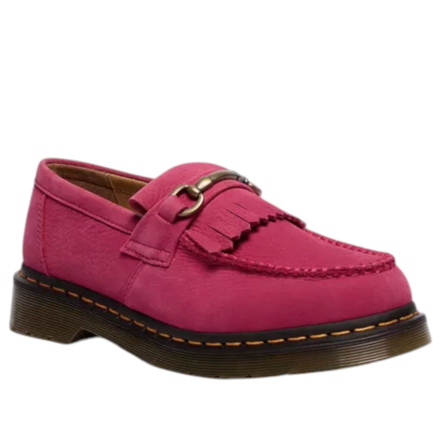 Dr. Martens Adrian Snaffle Milled Nubuck Loafers 'Fuchsia Pink' 41745650