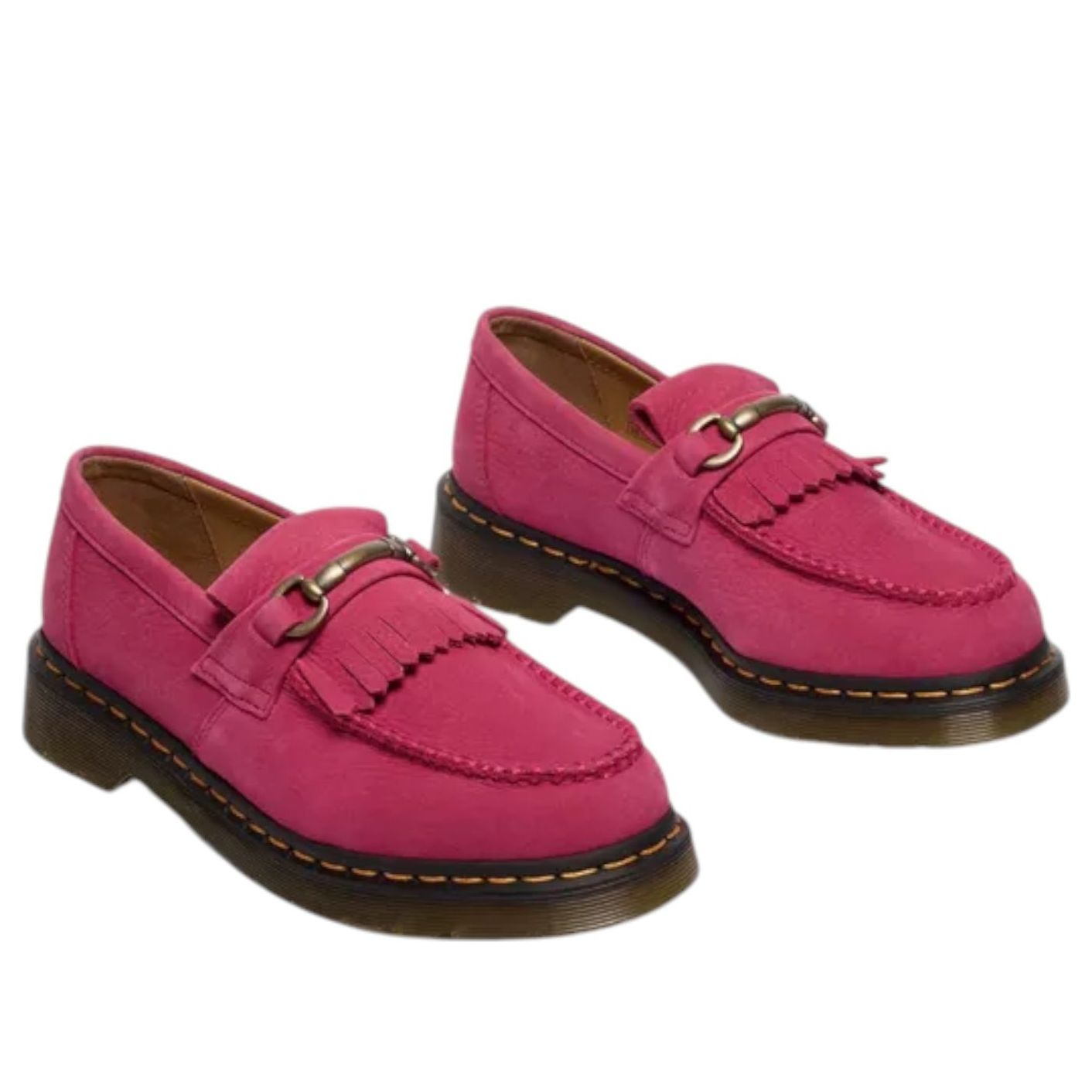 Dr. Martens Adrian Snaffle Milled Nubuck Loafers 'Fuchsia Pink' 41745650