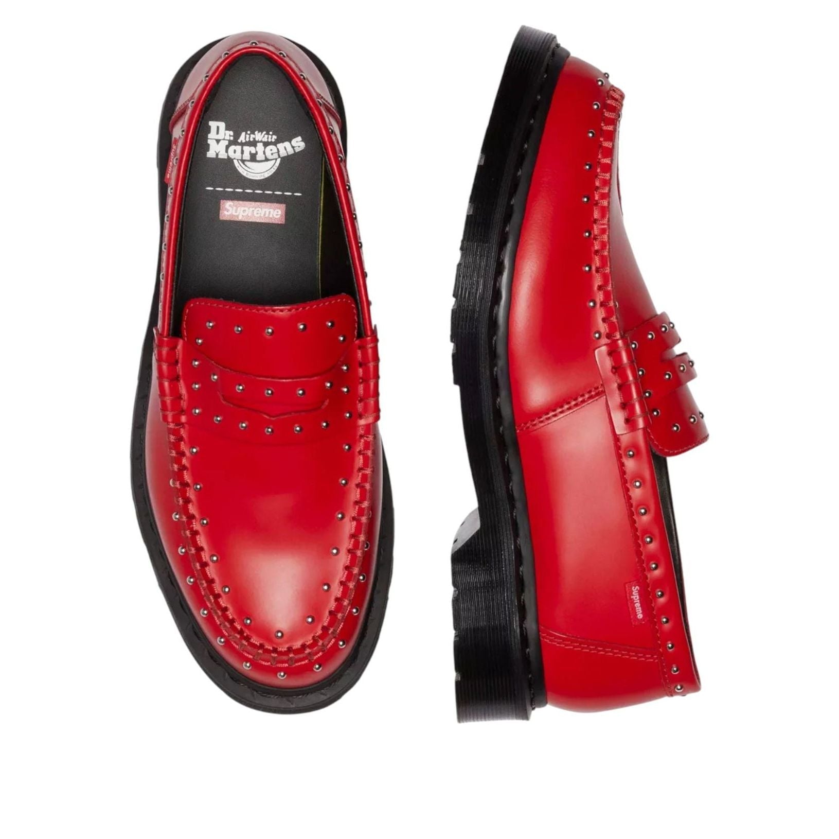 Dr. Martens x Supreme Studded Penton Loafer 'Red' 41873600