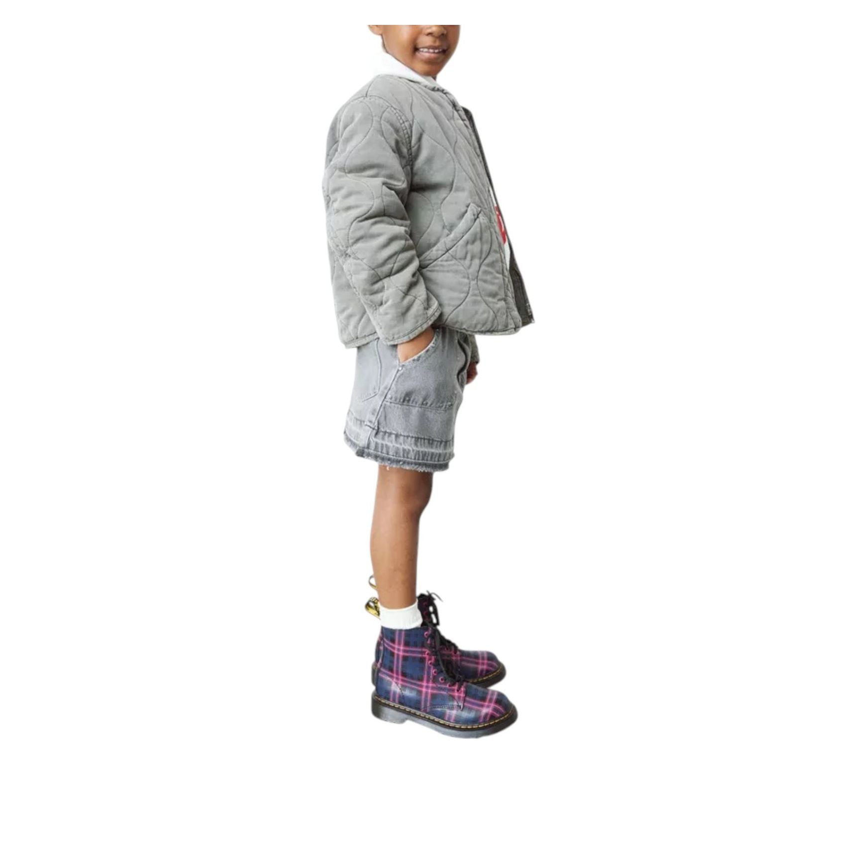 (GS) Dr. Martens 1460 Pascal Junior Boots 'Black Multicolor' 41932001