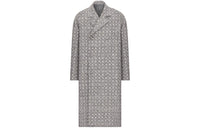 DIOR Long Cannage Coat Coats Men's Gray