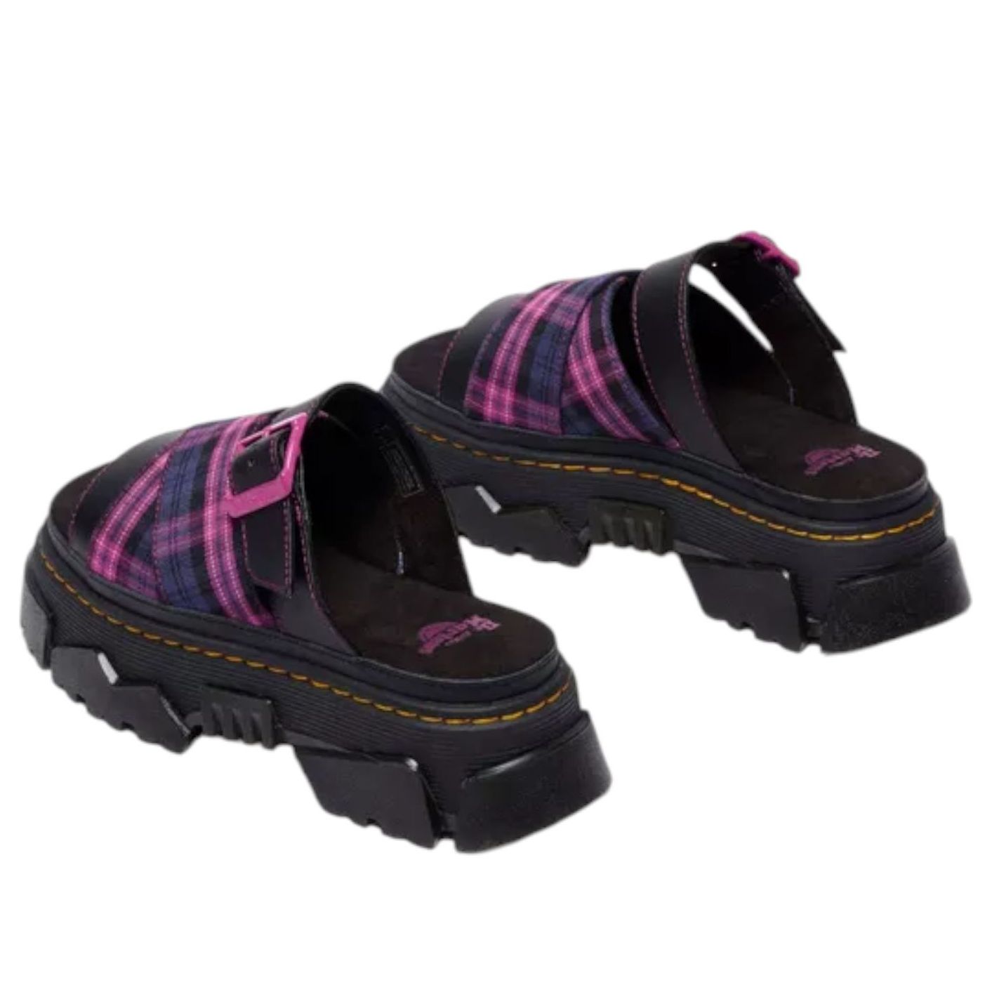 (WMNS) Dr. Martens Mattison Slip On Sandals 'Black Pink Multi' 41978001