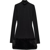 PRADA Long Sleeved Stretched Jersey Dress