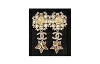 CHANEL Earrings Women's Gold