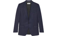 SAINT LAURENT SS22 Business Suit Coat Men's Navy Blue