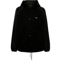 PRADA Logo Plaque Drawstring Jacket