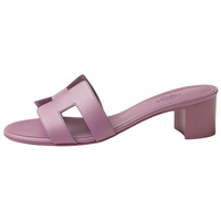 HERMES Oasis Slip Resistant Slide Slippers 5cm Women's Purple