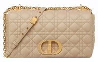 DIOR Calfskin Shoulder Bag, Crossbody Bag Women's Beige