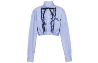 MIU MIU Crop Tops Women's Blue
