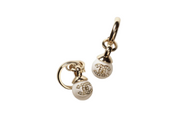 CHANEL White Pearl Earrings Women's