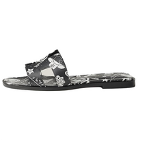 HERMES Oran Slide Slippers Women's Black