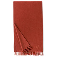 Loro Piana Cashmere Knit Scarves Men's Reddish Umber