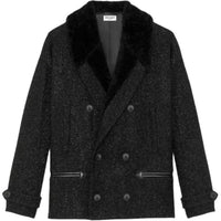 SAINT LAURENT Double-breasted Bouclé Jacket