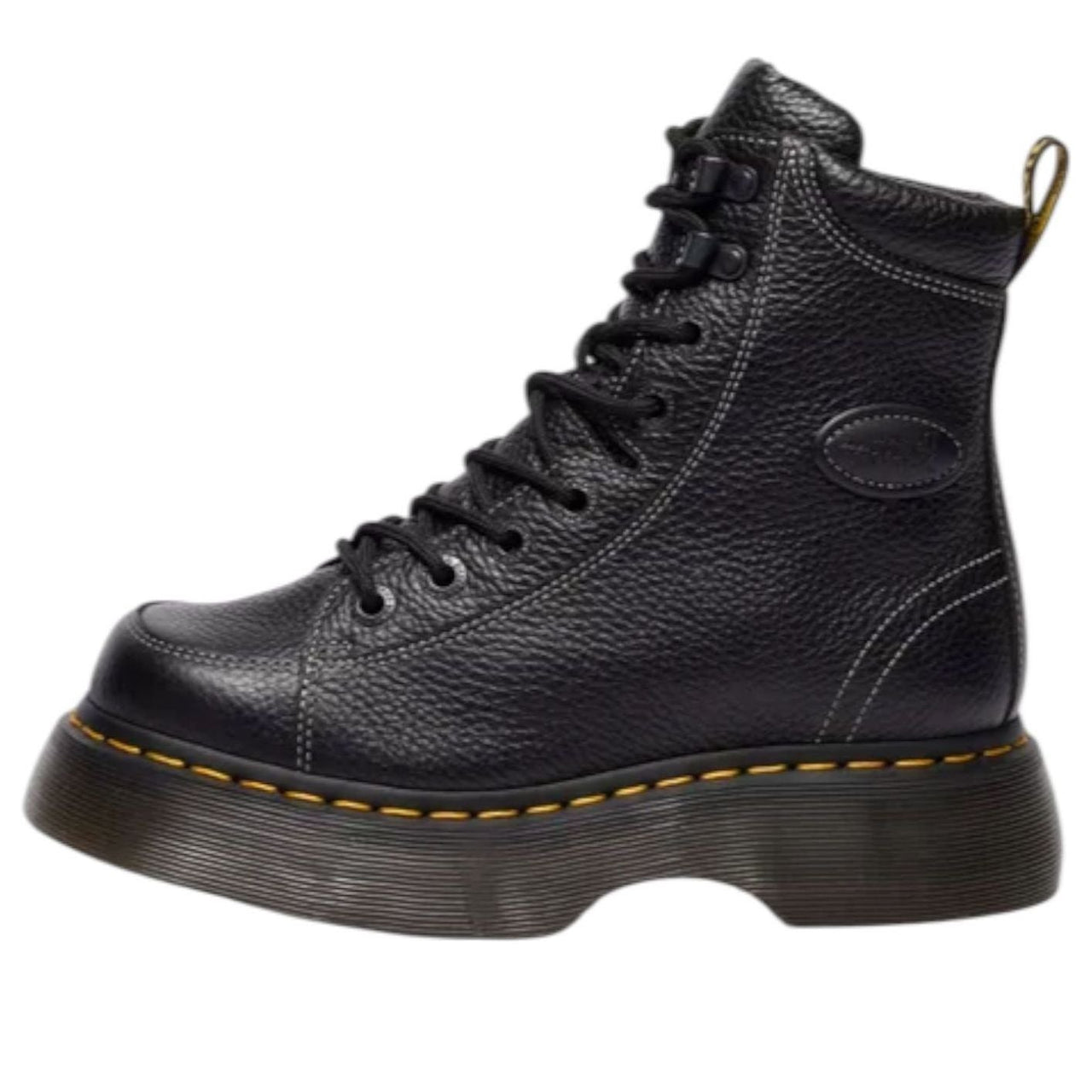 (WMNS) Dr. Martens BUZZ 8-EYE Milled Nappa Boots 'Black' 42032001