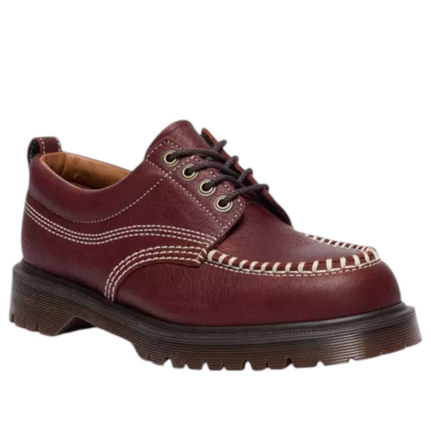 Dr. Martens Lowell Wild Grain Lace Up Moc Toe 'Russet Red' 42091600
