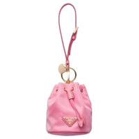 PRADA Recycled Nylon Keychains Unisex Multicolor