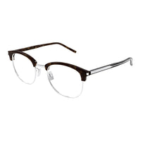 SAINT LAURENT Recycled Acetate Round Eyeglass Frames Women's Tortoiseshell