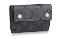 LOUIS VUITTON Discovery Compact Wallet Monogram Eclipse Reverse Gray