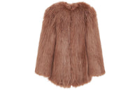 SAINT LAURENT Coats Women's Tobacco