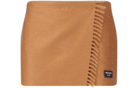 PRADA SS23 Casual Short Skirts Women's Brown
