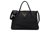 PRADA Calfskin Shoulder Bag, Crossbody Bag, Handbag Women's Black