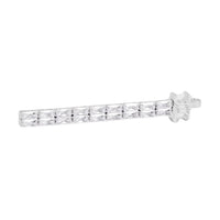 CELINE Le Soir Hair Slide In Strass And Brass With Rhodium Finish