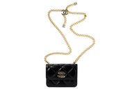 CHANEL Lambskin Fanny Pack, Shoulder Bag, Crossbody Bag Regular Women's Black