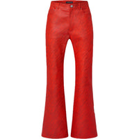 LOUIS VUITTON Lv X Park Seo-Bo Epi Flared Leather Trousers