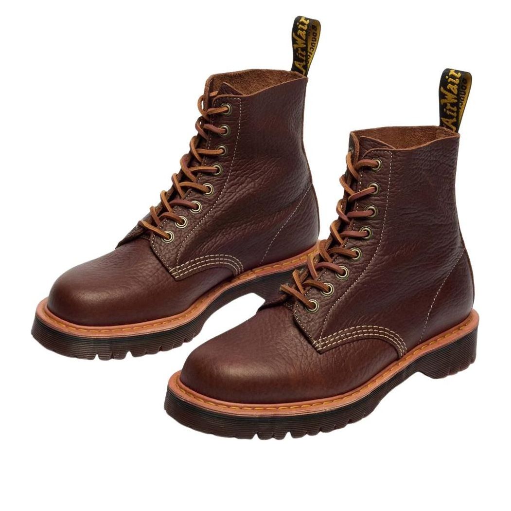 Dr. Martens 1460 Wild Grain Leather Lace Up Boots 'Sepia Brown' 42444200