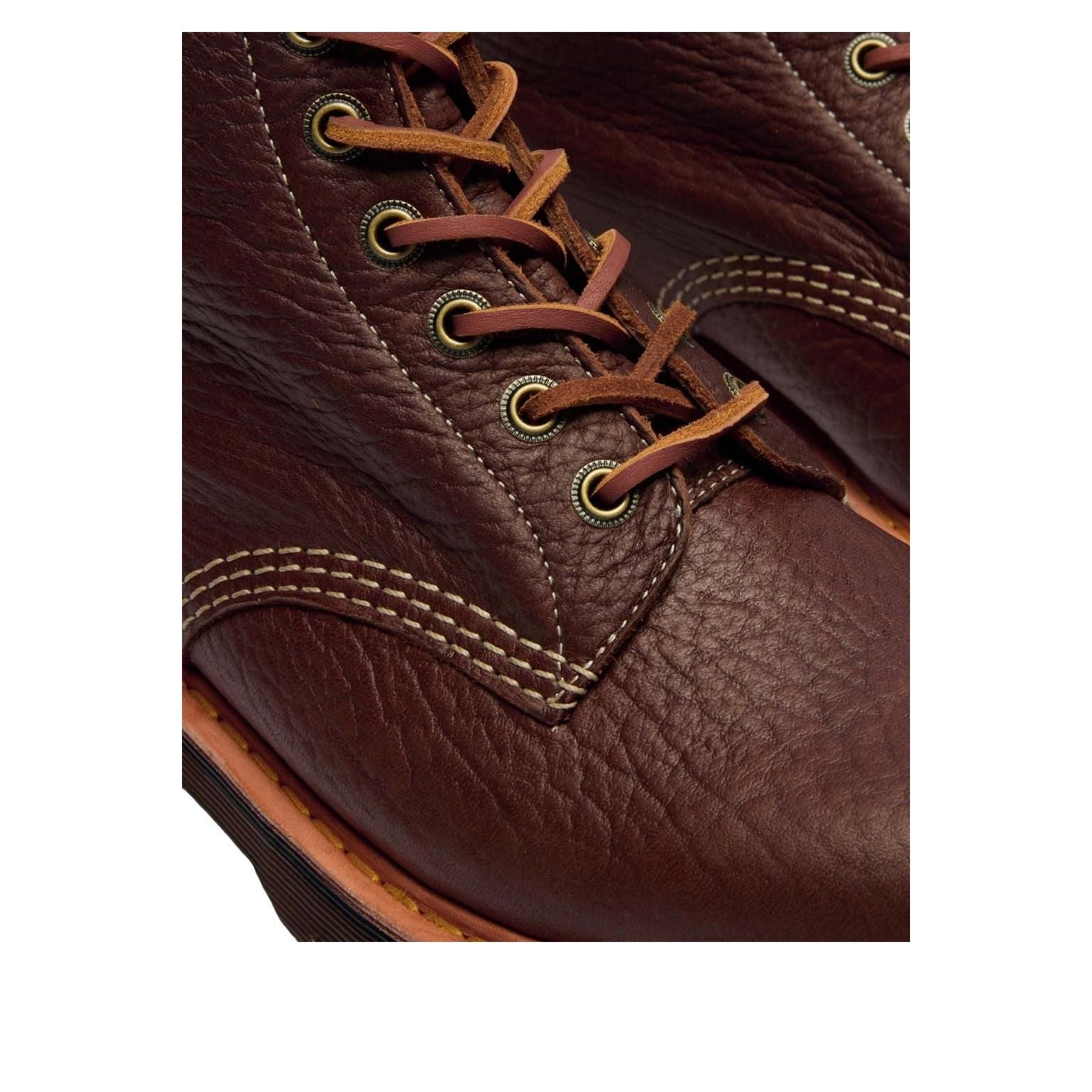 Dr. Martens 1460 Wild Grain Leather Lace Up Boots 'Sepia Brown' 42444200