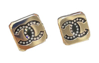 CHANEL Stud Earrings Women's Gold